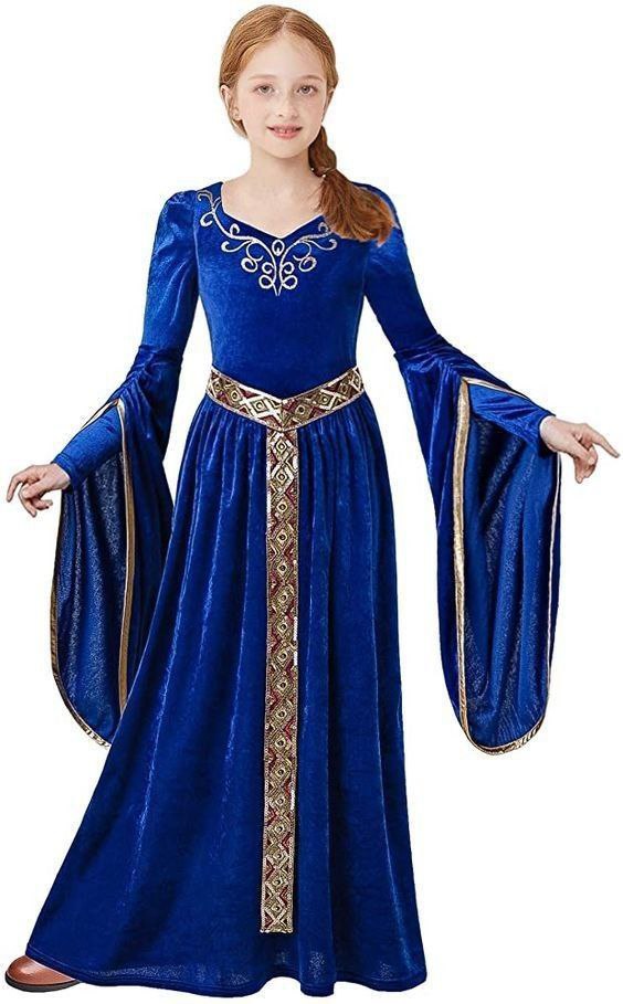 Середньовічна синя сукня