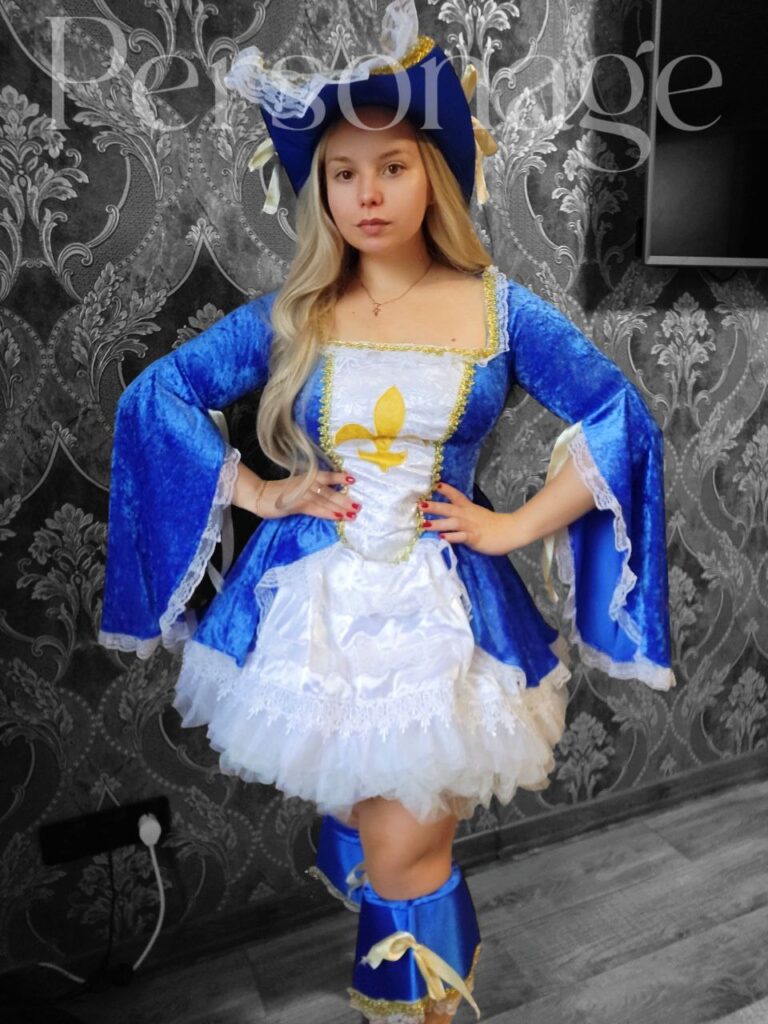 Мушкетер жіноча синя сукня