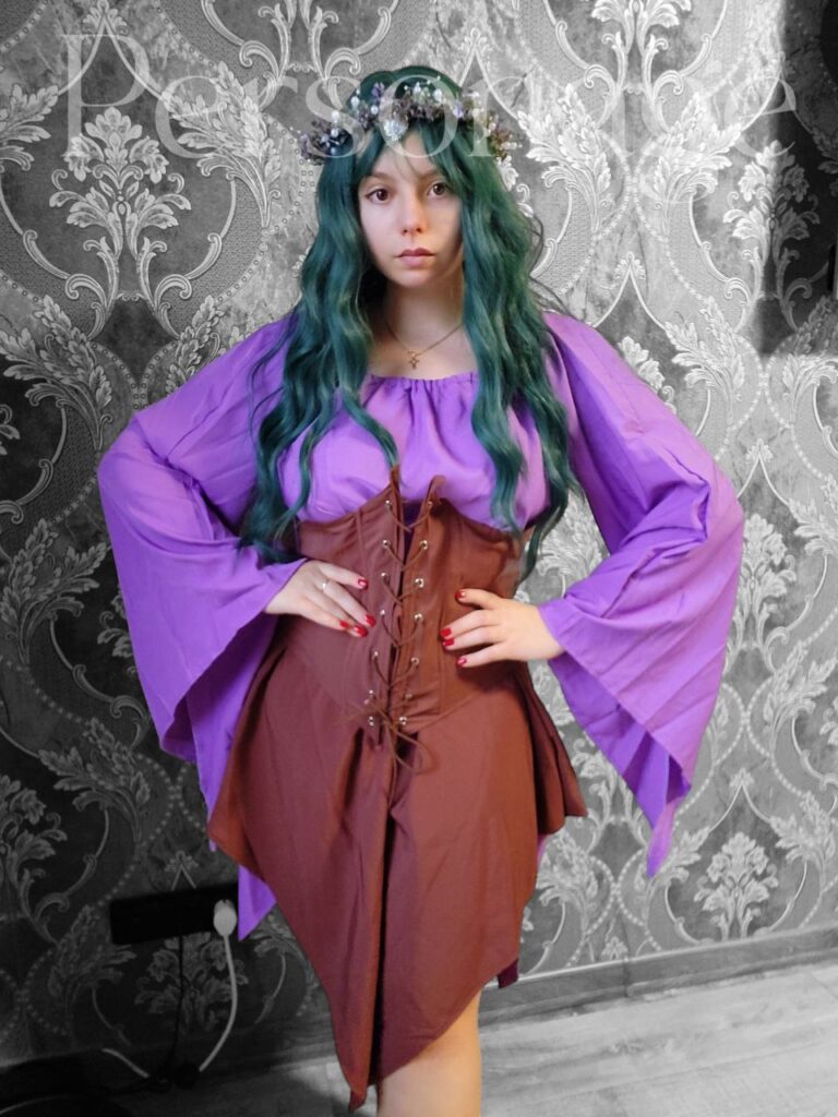 Ельф, фіолетова сукня