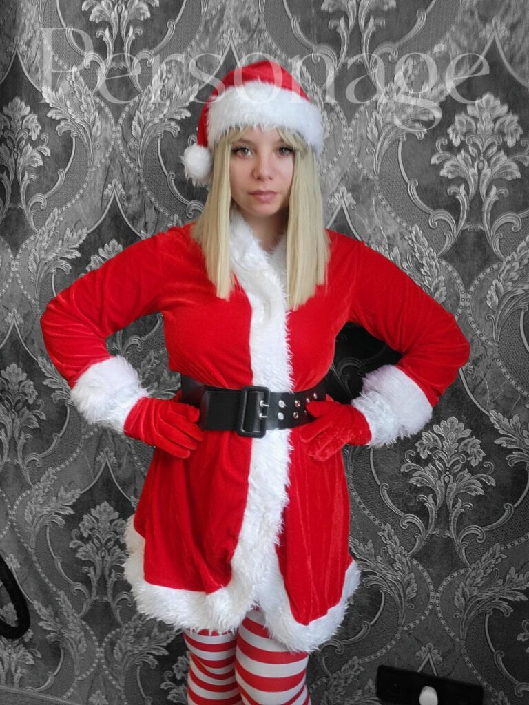 Новорічна сукня з рукавичками, снігурка