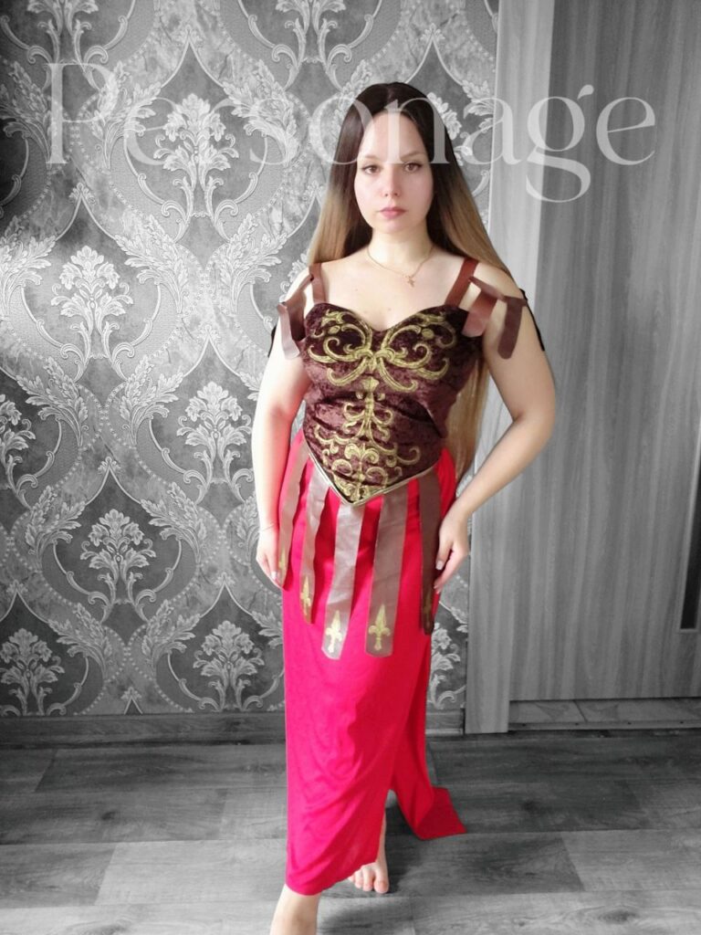 Жіночий гладіатор, довга сукня