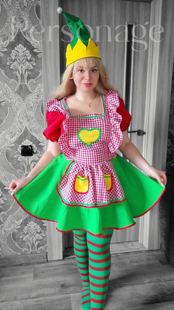 Ельфійка кольорова з фартухом