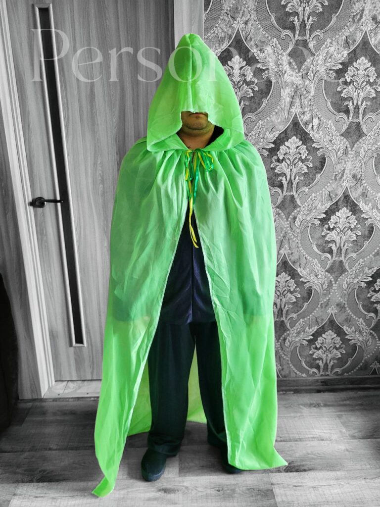 Плащ сатин салатовий