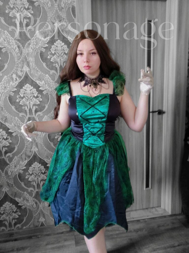 Сукня зелена паутинка